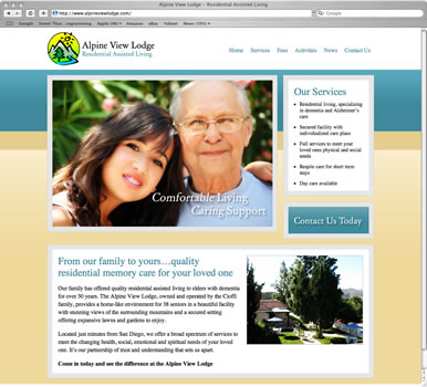 Website for a residential assisted living facility specializing in dementia andAlzheimer’s care.Visit the Website