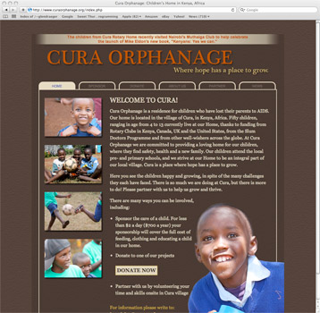 Website for an orphanage in Kenya, Africa. This site includes a Content Management System so the client can regularly update the website.Visit the Website