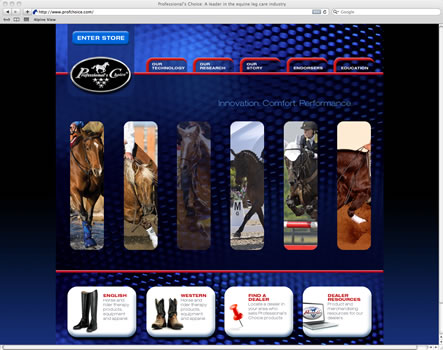 A major rebranding for this international equine sports medicine company, this site delivered a custom WordPress site, a full ecommerce solution and a bridging project that developed an integrated, bi-directional communication between the webstore and the company's accounting software.